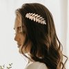 8 Pack Leaf Hair Side Combs for Women Girl, Bridal Metal Decorative Hair Comb Clips, Gold French Twist Hair Slide Comb for Wedding Hair Accessories