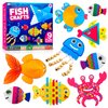 Arts and Craft Kit for Toddlers Ages 2, 3, 4, 5 Years - Craft 9 Fun Fish Characters