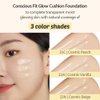 MOONSHOT KOREA Conscious Fit Cushion Foundation Medium Coverage, Long-Lasting & Buildable Foundation For A Smooth, Satin Finish, Vegan & Cruelty-Free,k-beauty (21C Cosmic Peach)