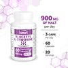 Supersmart - N-Acetyl L-Tyrosine Supplement 900mg per Day (High Strength) - NALT N-Acetyl L-Tyrosine - Nootropic Amino Acids | Non-GMO & Gluten Free - 60 Vegetarian Capsules