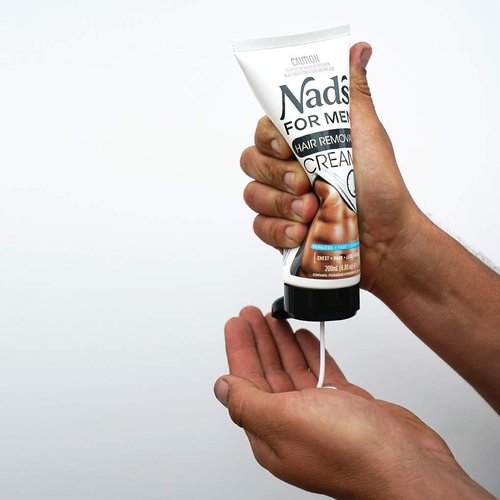 Nad's Soothing Men's Depilatory Cream for Unwanted Coarse Body Hair Removal, 6.8 Oz