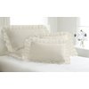 Fresh Ideas Ruffled Pillow Sham 2 Pack, King, Ivory (FRE30102IVOR09)