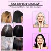 CSFDXD Instant Black Hair Dye Shampoo 3 in 1,Black Hair Shampoo Hair Color Shampoo for Gray Hair Coverage, Herbal Black Hair Dye for Men & Women Colors in 10-15 Minutes 500ml