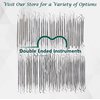 Professional Dental Picks Kit of 10 Pcs Cleaning Set Gum Care for Plaque Remover & Oral Hygiene Made of Stainless Steel Double & Single Ended Picks + Scraper & Mouth Mirror with Carrying Case