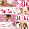 Woumserta Girl Gifts Basic Pretend Makeup for Little Girls, Play Makeup for Kids 3-5, Fake Makeup Set Toys for 3 4 5 6 7 Year Old Girls, Toddler Makeup Kit with Fake Make up Toys Birthday Gifts