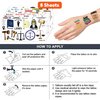 (96 PCS) Future Best Lawyer Law School Justice Temporary Tattoos Birthday Themed Party Supplies Decorations Favors Cute Funny Stickers Tattoo Gifts for Student Kids Girls Boys Women Decor Class Reward