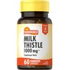 Milk Thistle 1000mg | 60 Quick Release Capsules | Traditional Herbal Supplement | Non-GMO and Gluten Free Formula | by Sundance