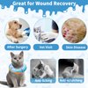 Hpetppy Cat Cone Collar Soft, Cat Recovery Collar for Wound Healing Cute Cat Donut Adjustable Cat Cones to Stop Licking Comfortable Lightweight Neck Elizabethan Collars for Cats Kittens After Surgery