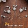 Casdre Star Rhinestone Hair Pins Bridal Hair Pieces Sparkly Crystal Bride Wedding Hair Accessories for Women and Girls(Pack of 5)