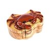 South Asian Handicrafts Crab - Intarsia Wood Puzzle Box - Handcrafted with Secret Compartment