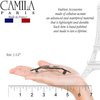 Camila Paris V107 French Hair Barrette Clip for Girls Handmade Opera, Strong Hold Grip Hair Clips for Women, No Slip and Durable Styling Girls Hair Accessories, Made in France