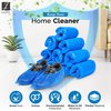 Jagon Shoe Covers Disposable Non Slip - 100 Pack(50 Pairs) Shoe Covers for Indoors Disposable - CPE Waterproof Shoe Covers Disposable - One Size Fit Most Booties for Shoes Covers - Shoe Guards (Blue)