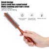 Round Styling Hair Brush, Quiff Roll Circle Hairbrush Small Wood Curling Roller Hair Brush Unisex for Blow Drying Home Use