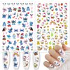 6 Sheets Cartoon Nail Art Stickers 3D Self Adhesive Cartoon Designer Nail Stickers Cute Mouse Cartoon Nail Decals for Women Girls Kawaii Anime Nail Art Supplies Nail Decoration DIY Manicure Tips