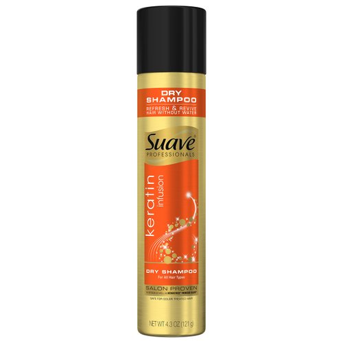 Suave Professionals Dry Shampoo, Keratin Infusion, 4.3 Fl Oz (Pack of 1)