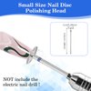 JIEYAO 2 Pcs Flat Nail Drill Bits, Sanding Disc Nail Drill Bits, Electric Cuticle Drill Bit Foot File Replacement Head Foot Callus Remover Pedicure Supplies Mini Sanding Bands for Manicure(#103)