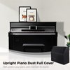 Upright Piano Cover, Piano Full Cover Dustproof Waterproof, Silver-coated Oxford Fabric Piano Protective Cover Black, Block Sunlight, Moisture, Dust