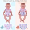 BABESIDE 10 Pcs Baby Doll Diaper Set Include Baby Doll Bottles with Disappearing Milk, Pacifier, Bibs, Diapers, Baby Doll Accessories Set, Pretend Play Feeding Toy for 12-15 Inches Dolls
