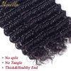 Amella Hair 8A Grade Uprocessed Brazilian Deep Wave 100% virgin hair 3 Bundles Remy Human Hair Extensions Natural Color (14'' 16'' 18'')