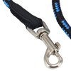 Dogs My Love 18-inch Rope Dog Leash Short (Blue/Black, Medium 7/16" (10mm) diam)