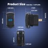 CNAODUN 4.2A USB Rocker Switch Dual USB Charger Socket with Waterproof Cover Blue Led Voltmeter for Rocker Type Marine Switch Panel On Marine Rv Vehicles…