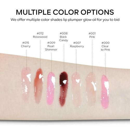 FREEORR Magic Color Changing Lip Oil, Ph Temperture Change Hydrating Plumping Moisturizing Lip Oil Gloss, Smooth Lip Lines Plump Lip,Transparent Plumping Clear Glossy Balm Care 0.2Fl oz #Clear To Pink