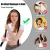 Heatless Curls Rod Headband Overnight Hair Curlers to Sleep in 8PCS Heatless Curlers for Long Hair Women Heatless Curling Set Soft Velour No Heat Blowout Hair Rollers (Black-8-Velvet)
