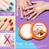 FERCAISH 192Pcs Nail Polish Remover Pads, 6 Fragrances Disinfecting Gel Polish Remover Wipes Easy to Carry and Strong Removal Effect Lint Free Nail Polish Wipes