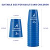 Aivalas Stack Cups, 24pcs Sports Stacking Cup Set Classic Stack Training Game Toys for Boys Girls Kids Stacking Cups with Carry Bag (Blue & Red)