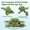 MaoGoLan Frog Stuffed Animal Plush Toys,Green Mommy Frog Plush and 4 Baby Frog Toys for Kids,Cute Plush Toad Toys,Soft Stuffed Frog Gifts for Baby Shower Birthday Decor Holiday
