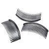 12 Pcs Black Plastic Side Hair Combs with 20 Teeth Hair Comb Clip DIY Hair Accessories for Women and Girls