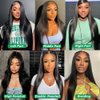 ITODAY 250g 30 Inch Lace Front Wigs Human Hair 220% Density 12A 13X4 Straight HD Transparent Lace Human Hair Wigs for Black Women Glueless Frontal Wigs Pre Plucked (30 Inch, 13x4 Natural Color)