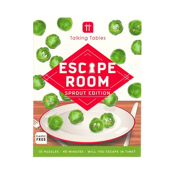 Talking Tables Christmas Themed Kids Escape Room Game Sprout Edition | Xmas Family Fun Tabletop Games to Play Over Dinner or Secret Santa Stocking Filler Present Idea