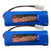 GEILIENERGY 7.2V RC Battery Pack(2 Pack) 3800mAh High Capacity 6-Cell NiMH Flat Battery Pack w/Standard Tamiya Connector