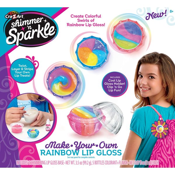 Shimmer and Sparkle Rainbow Lip Gloss