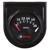 Actron Bosch SP0F000051 Style Line 2" Electrical Voltmeter Gauge (Black Dial Face, Black Bezel),White