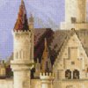 Riolis 1520 - Neuschwanstein Castle - Cross Stitch Kit 14" x 23" 14 Count 30 Colors