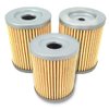 Gewxgzo KN-132 Oil Filter Fit for Kawasaki Suzuki Arctic Cat 250 300 KH125 KLX125 DRZ125 DR200 DR200SE LT160 LTF250(3 Pack)