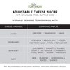 Fox Run 5047 Adjustable Cheese Slicer with 1 Replacement Wires, Silver