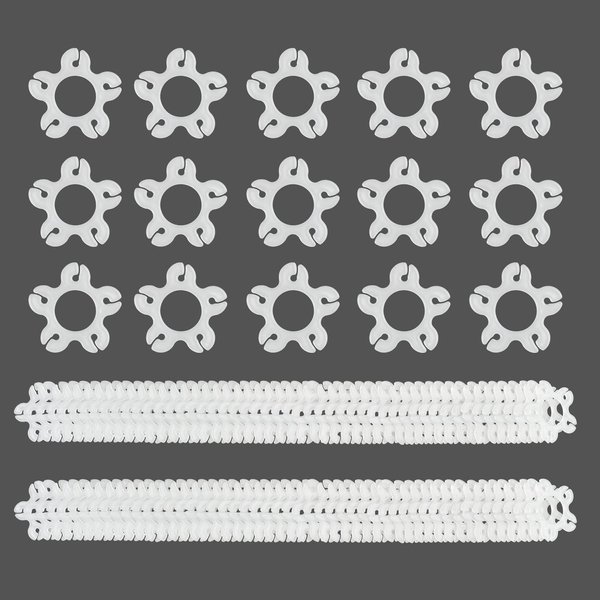Miliocry Balloon Clips 100 pcs, Balloon Arch Bracket Buckle, Balloon Connectors Clip Holders for Decor Balloon Flowers Arch Column Stand Garland Birthday Wedding Baby Shower Party Decorations