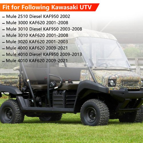 Rear Brake Shoes Springs Pins Left&Right for Kawasaki Mule 3000 3010 3020 4000 4010 KAF620 KAF950 Diesel 2001-2021