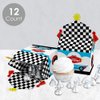 Big Dot of Happiness Let’s Go Racing - Racecar - Treat Box Party Favors - Race Car Birthday Party or Baby Shower Goodie Gable Boxes - Set of 12