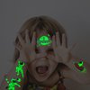 CHARLENT Luminous Outer Space Tattoos for Kids - 14 Sheets Glow in The Dark Astronaut Spaceship Planet Temporary Tattoos for Boys Girls Birthday Party Favors Goodie Bag Fillers