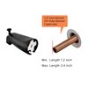 Slip Fit Tub Spout with Pull-Up Diverter for 1/2 inch Copper Tube, Matte Black