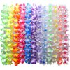 Myamy 50 Counts Tropical Luau Leis Flower Lei Theme Party Favors Hawaiian Leis Necklace Hawaii Silk Wreaths Holiday Wedding Beach Birthday Decorations Assortment
