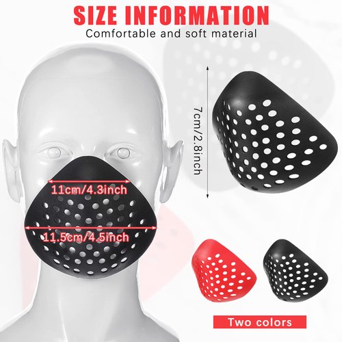 3D Mask Silicone Face Shaping Shell Mask Inner Bracket Mask Cosplay Props Face Mask Lower Half Adult Inner Face Cover Masks Frame Guard for Costume Accessory Facial Mouth Protection