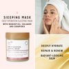 Clean Beauty Deep Hydration Sleeping Face Mask with Rosehip Oil & Collagen - Strengthen Skin & Reduce Fine Lines (4 oz)