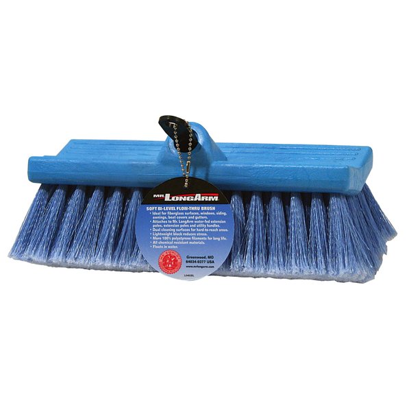 Mr. Long Arm Mr Long Arm, Inc. 0483M Bi-Level Flow-Thru Soft Brush, Blue