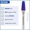Depvko Tornado Nail Drill Bits, 3/32'' Carbide Drill Bits for Nails, Professional Advanced Safety Efile Bits for Acrylic Nail, Fast Remove for Manicure Pedicure Cuticle Gel Polishing(Fine, Purple)