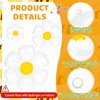 Daisy Balloons, 18pcs White Daisy Flower Foil Balloons for Birthday Wedding Baby Shower Hippie Boho Girl Daisy Party Decorations Supplies
